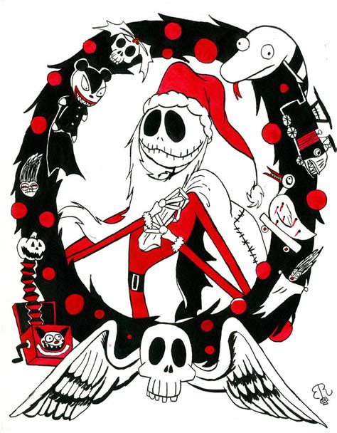 Santa Jack By Piddies0709 On Deviantart Nightmare Before Christmas