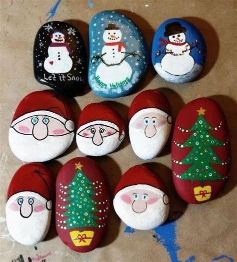 Painted Rock Ideas Christmas 10 Inspira Spaces Christmas Rock