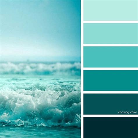 Ocean Blue Color Sea Green Colour Combination