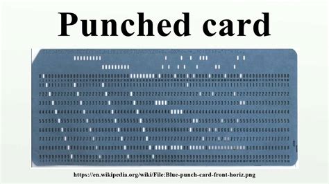 punched card youtube