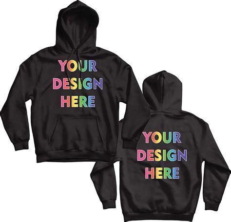Design Your Own Custom 2 Sided Front And Back Printed Hoodie Add Image