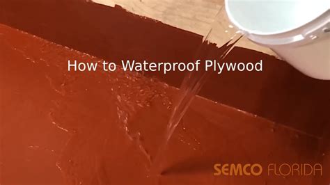 How To Waterproof Plywood Youtube