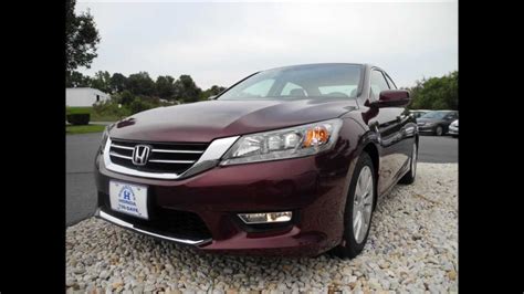 Visually, the new sedan has a substantial look and, with the v6 along for the ride, the right sort of pace. 2013 Honda Accord Sedan Touring V6 Automatic Basque Red ...