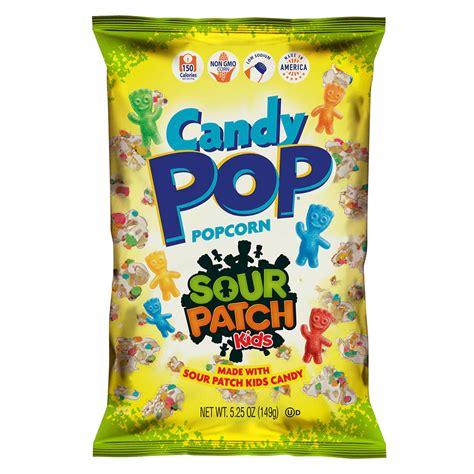 Candy Pop Sour Patch Kids Popcorn 525oz 149g Poppin Candy