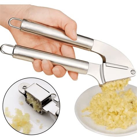 Freedo Garlic Press Stainless Steel Garlic Mincer Tool With Square