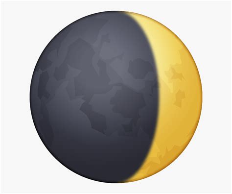 Waxing Crescent Moon Emoji Transparent Png 640x640 Free Download On