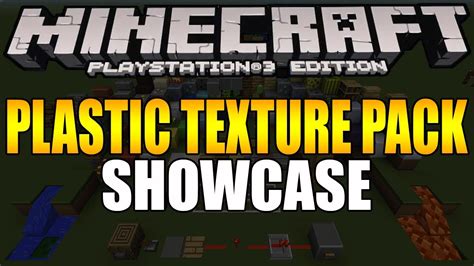 Minecraft Ps3 Plastic Texture Pack Early Showcase Youtube