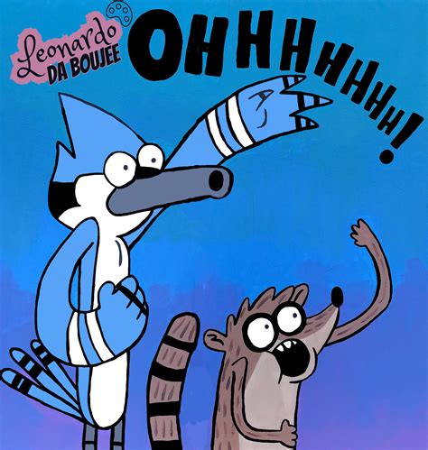 The Regular Show Mordecai And Rigby Cartoon Art Poster Etsy Uk