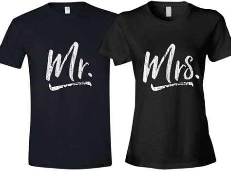 Mr And Mrs Bride And Groom Couple T Shirts Mr And Mrs