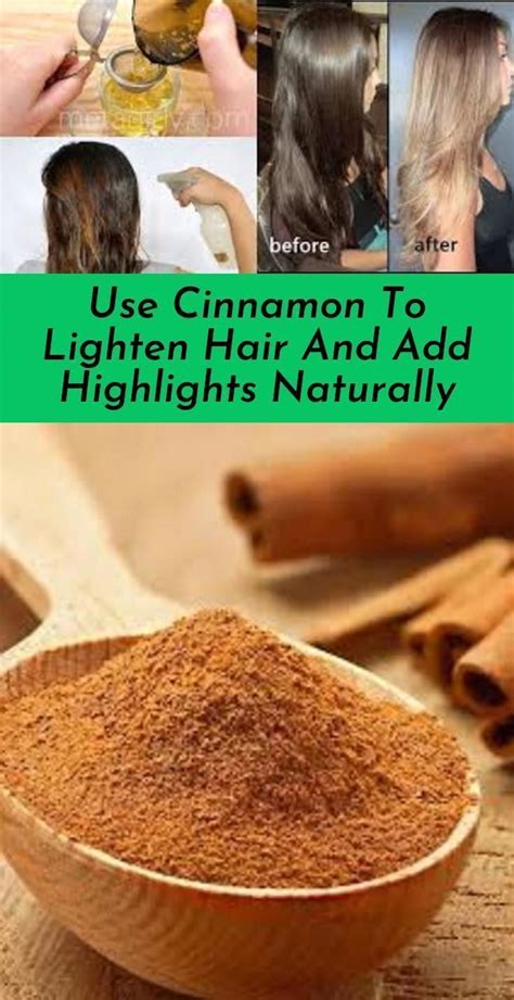 Use Cinnamon To Lighten Hair And Add Highlights Naturally In 2022 How