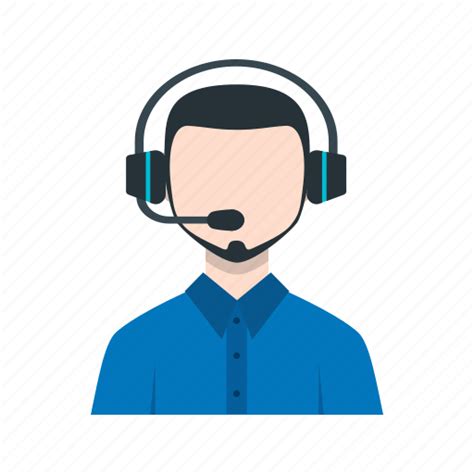 Call Center Customer Male Representative Service Icon Download
