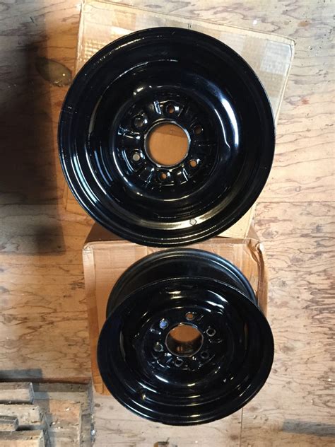 Steel Wheels 6 By 16 6 Lug Chevy Pick Up Sandblasted And