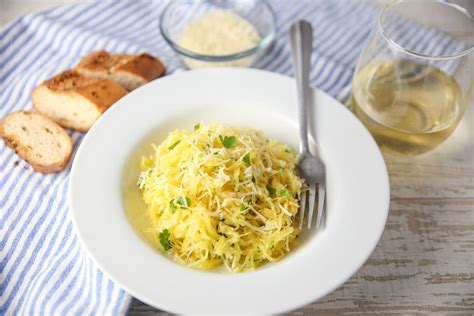 Garlic Parmesan Spaghetti Squash Tastefulventure