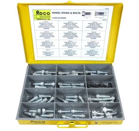 Rogo Fastener Co Inc Wheel Studs And Bolts Assortment