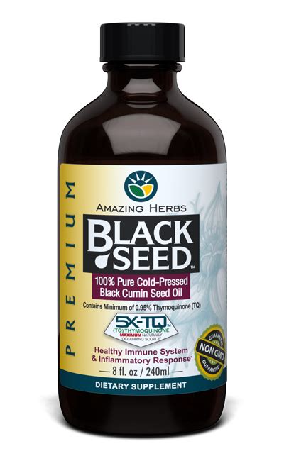 This is one of the healthy benefits of black seed oil. Amazing Herbs Black Seed | 0677112
