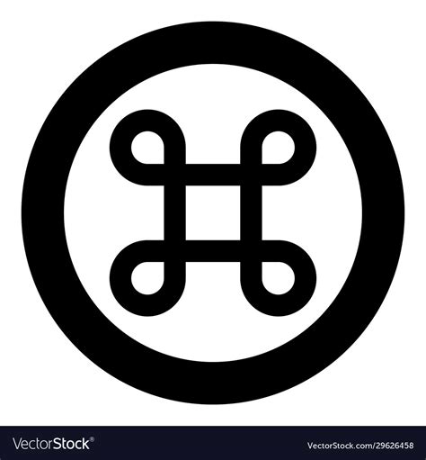 sharp symbol hashtag label tag icon in circle vector image