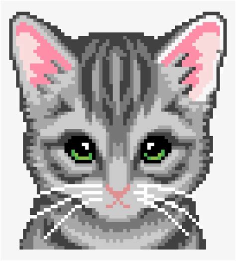 Cute Cat 8 Bit Cat  Transparent Png 1200x1200 Free Download On