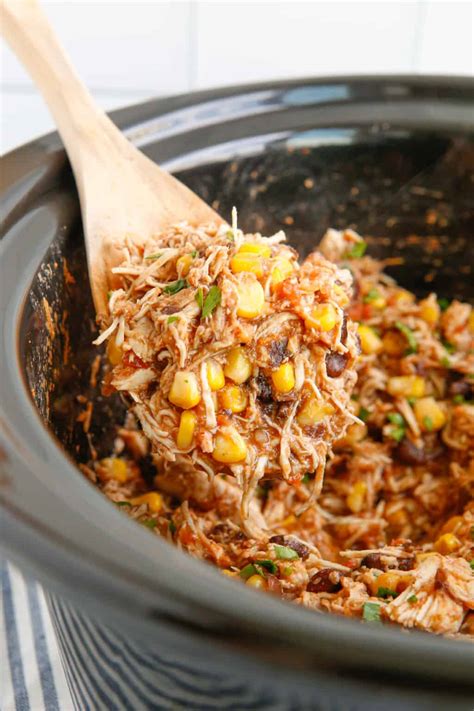 Crockpot Mexican Shredded Chicken The Cookie Rookie