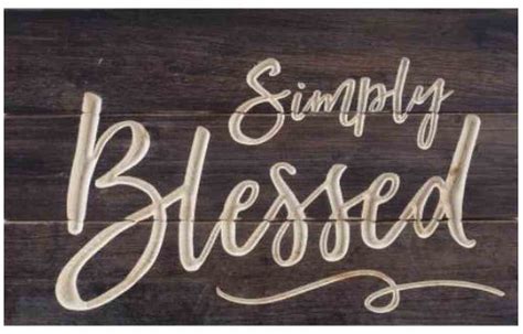 Simply Blessed Carved Calligraphy Allysons Place
