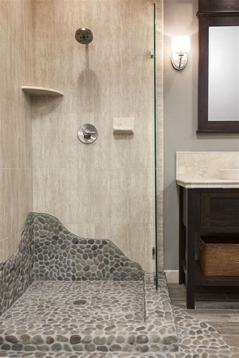 Best Quarry Tiles Ideas Cozy Bathroom Shower Floor Pebble Floor