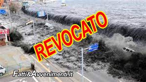 Revocato Allerta Maremoto In Tutte Le Coste Italiane A Seguito Del