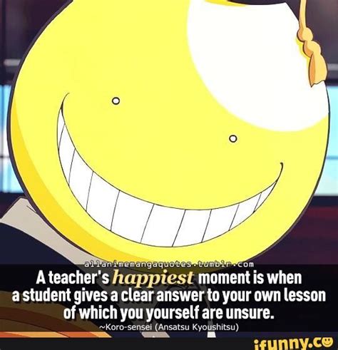 Assassination Classroom Koro Sensei Thank You For All The Lessons