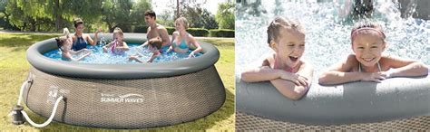 Summer Waves P10012365 Quick Set 12ft X 36in Outdoor Round Ring Inflatable Above