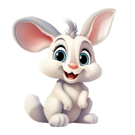 cute bunny cartoon clipart ai generated 27241800 png