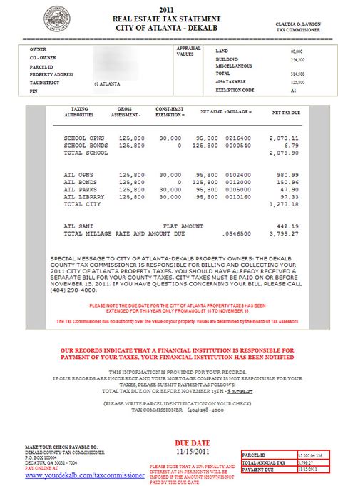 Atlanta Dekalb County Georgia Property Tax Calculator Millage Rate
