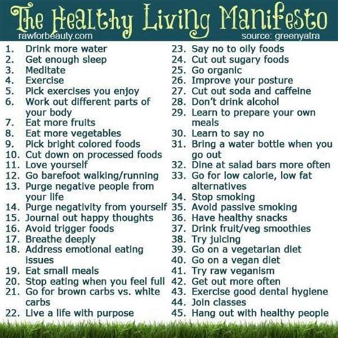 The Healthy Living Manifesto Healthy Living Workout Food Clean