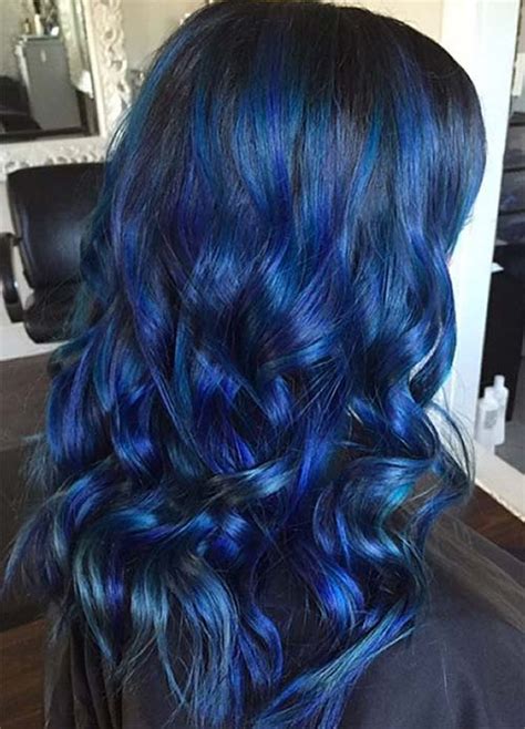 Then, you can dye your hair blue and use some special techniques to. 100 Dark Hair Colors: Black, Brown, Red, Dark Blonde ...