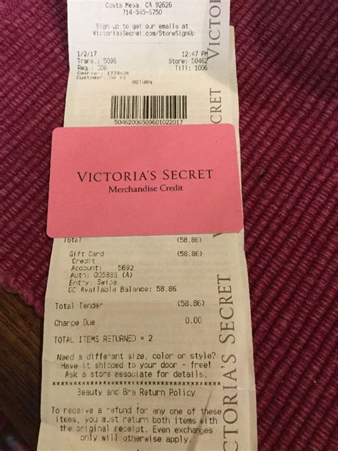 Victoria Secret T Card Store Credit 5886 Ebay Victoria