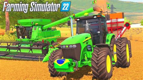 INICIANDO A COLHEITA DO TRIGO PONTE FUNDA FARMING SIMULATOR 22