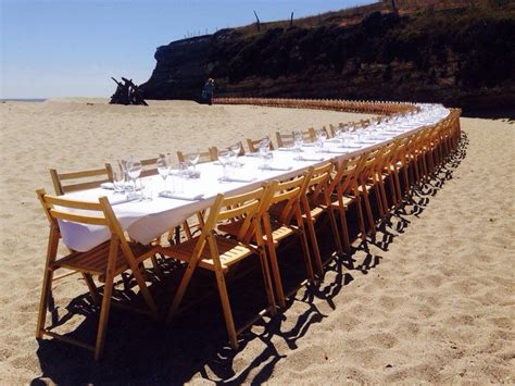 Table All Set For A Special Dinner On The Beach Outstanding In The