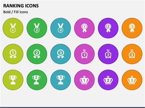 Ranking Icons Powerpoint Template Ppt Slides