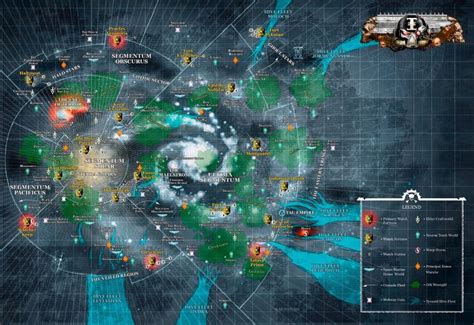 Warhammer 40k Galaxy Map Poster