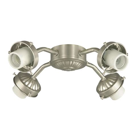 Compare click to add item patriot lighting™ lida 56 brushed nickel indoor led ceiling fan to the compare list. Illumine 4-Light Satin Nickel Ceiling Fan Light Kit-CLI ...