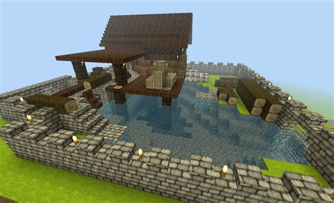 Easy minecraft building system with 5x5 house. Xaman's medieval Sawmill Minecraft Project