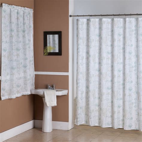 Kashi Home Jamie Polyester Canvas 2 Piece Shower Curtain And Window