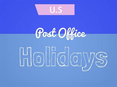 What Are The Usps Holidays For 2020