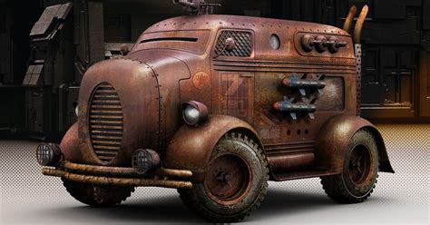 My Works Post Apocalyptic Cars