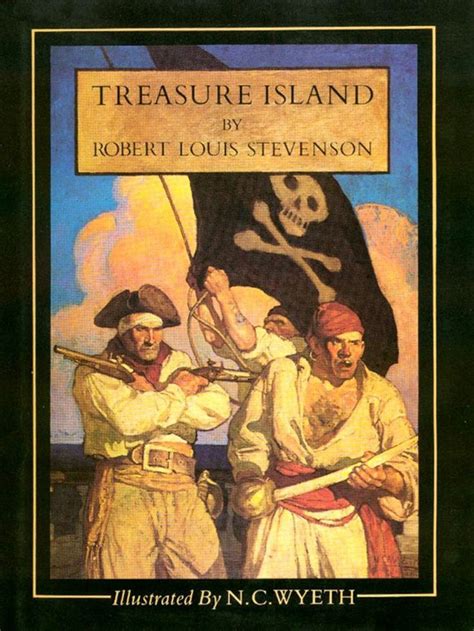 Treasure Island Robert Louis Stevenson 1850 1894 Cover Illustration