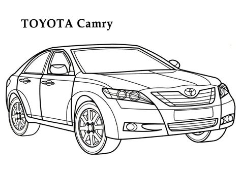 Dibujos Para Colorear De Carros Toyota Dibujos Para Colorear