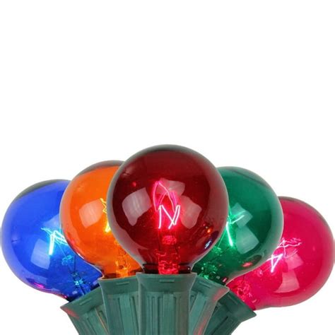 Northlight 10ct G40 Transparent Globe String Lights Multi Colored 9