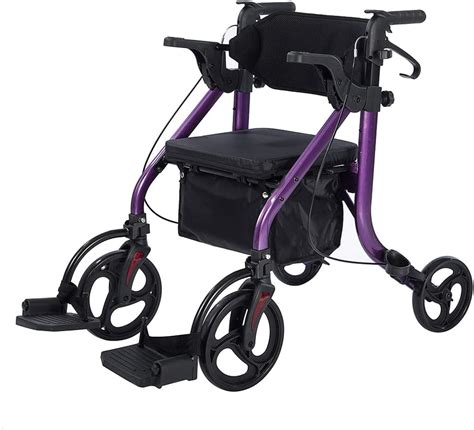 Factory Supply Adjustable Walker Rollator Wheelchair 4 Wheel Chair Tool