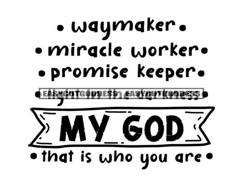 Way Maker Miracle Worker Promise Keeper Light In The Darkness Etsy