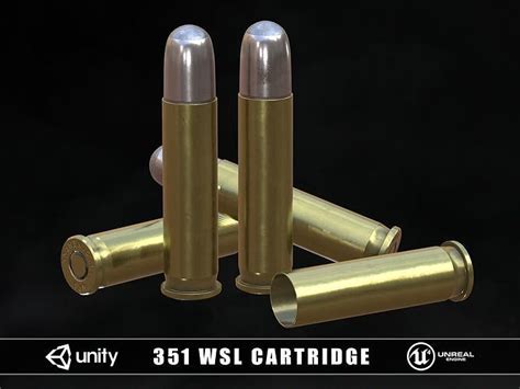 3d Model 351 Wsl Cartridge Vr Ar Low Poly Cgtrader