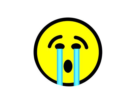 Free Illustration Emoji Crying Emoticon Face Sad Free Image On
