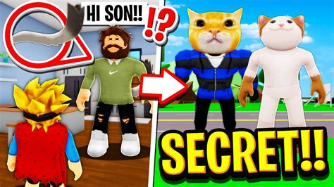My Parents Were Secretly Pop Cat And Stronk Cat In Roblox Brookhaven Rp