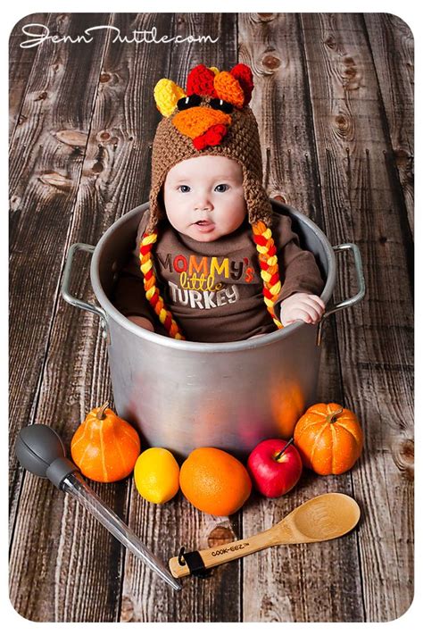 Turkey Halloween Autumn Baby Photography Pot Props